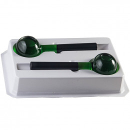 Esferas de vidro coloridas tamanho G para massagem cromoterápica- Verde
